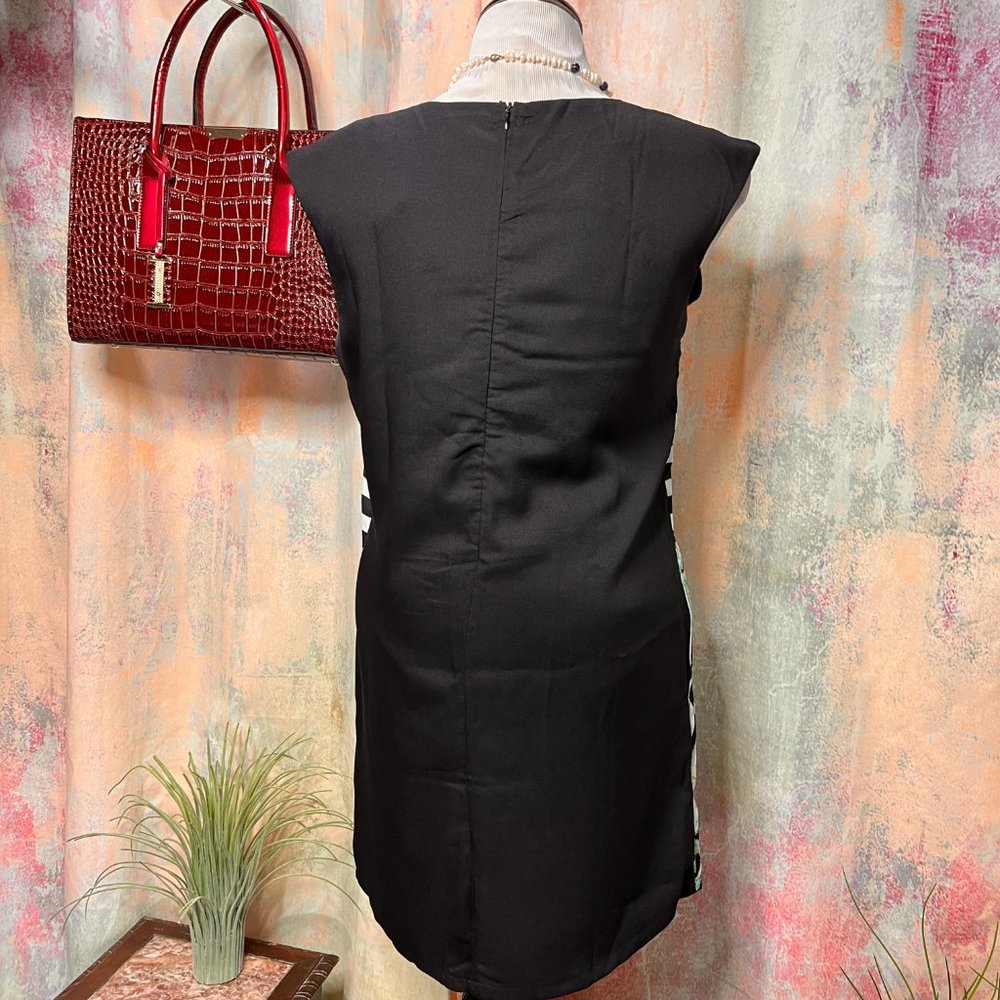 πAngel Biba 70s Style Sleeveless Shift Dress - Picture 2 of 13